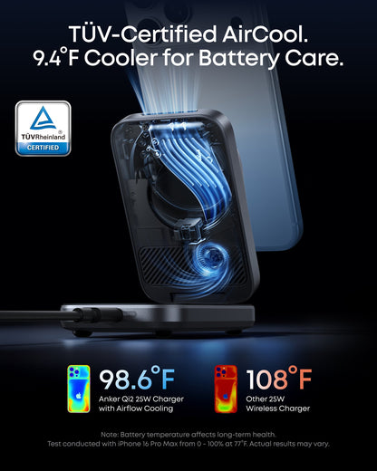 Anker Prime Wireless Charging Station with phone